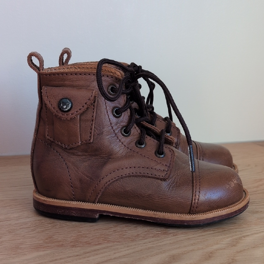 Mikoleon Heirloom Classic Tan Leather Kids Boots